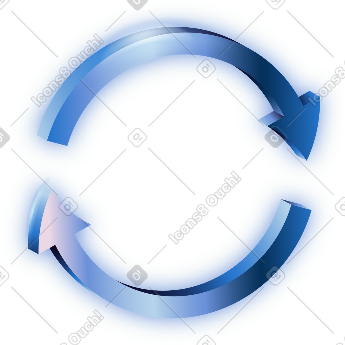 Illustration Sync sign dans le style Dimension à télécharger aux formats PNG, SVG