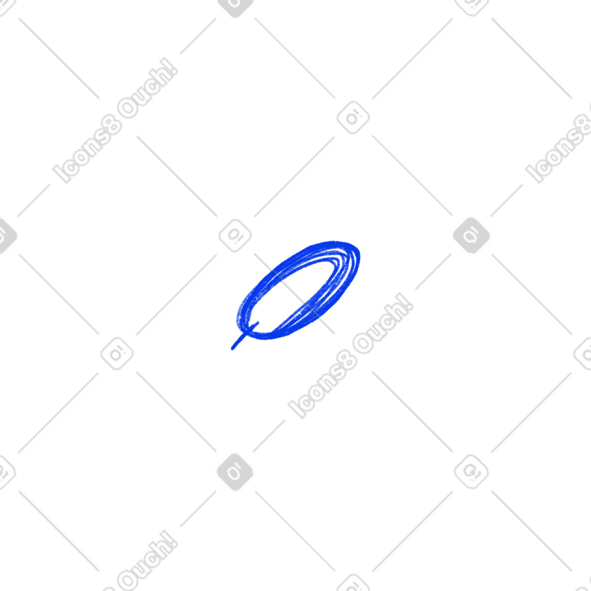 Ilustración Blue grape en estilo Biro a descargar en PNG y SVG