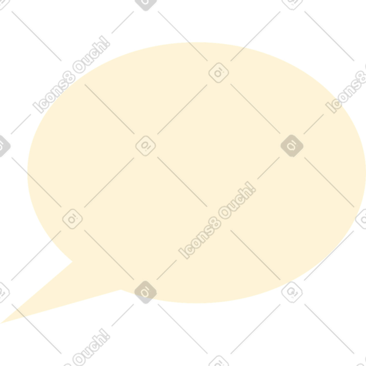 Catchy スタイルの Speech bubble のイラストをPNG、SVG形式でダウンロード
