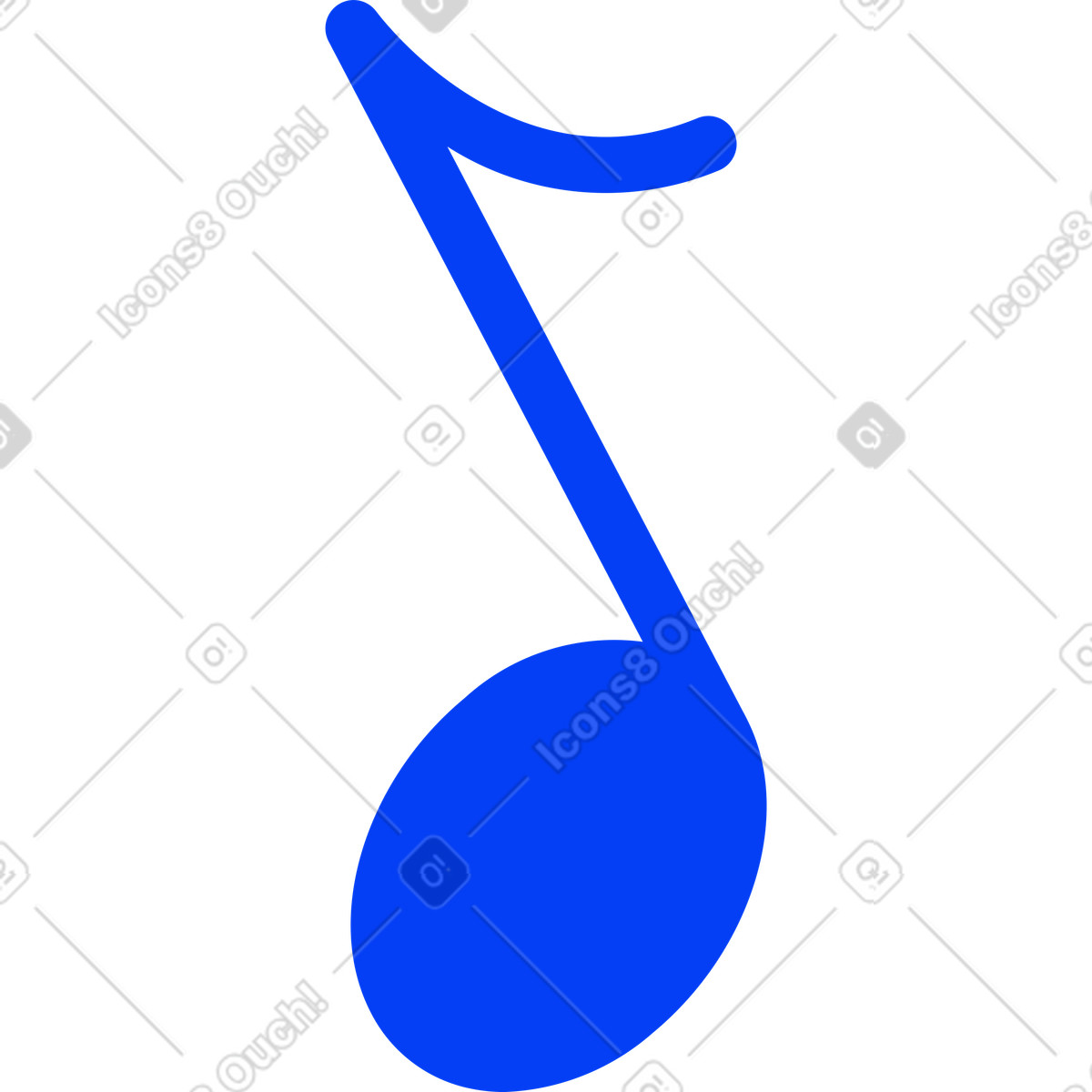 Illustration Note musicale dans le style Buddy à télécharger aux formats PNG, SVG