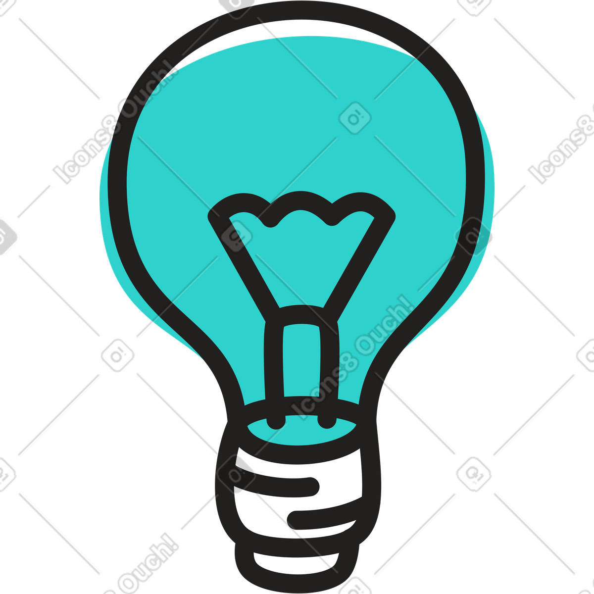 Ilustración Bulbo en estilo Little a descargar en PNG y SVG