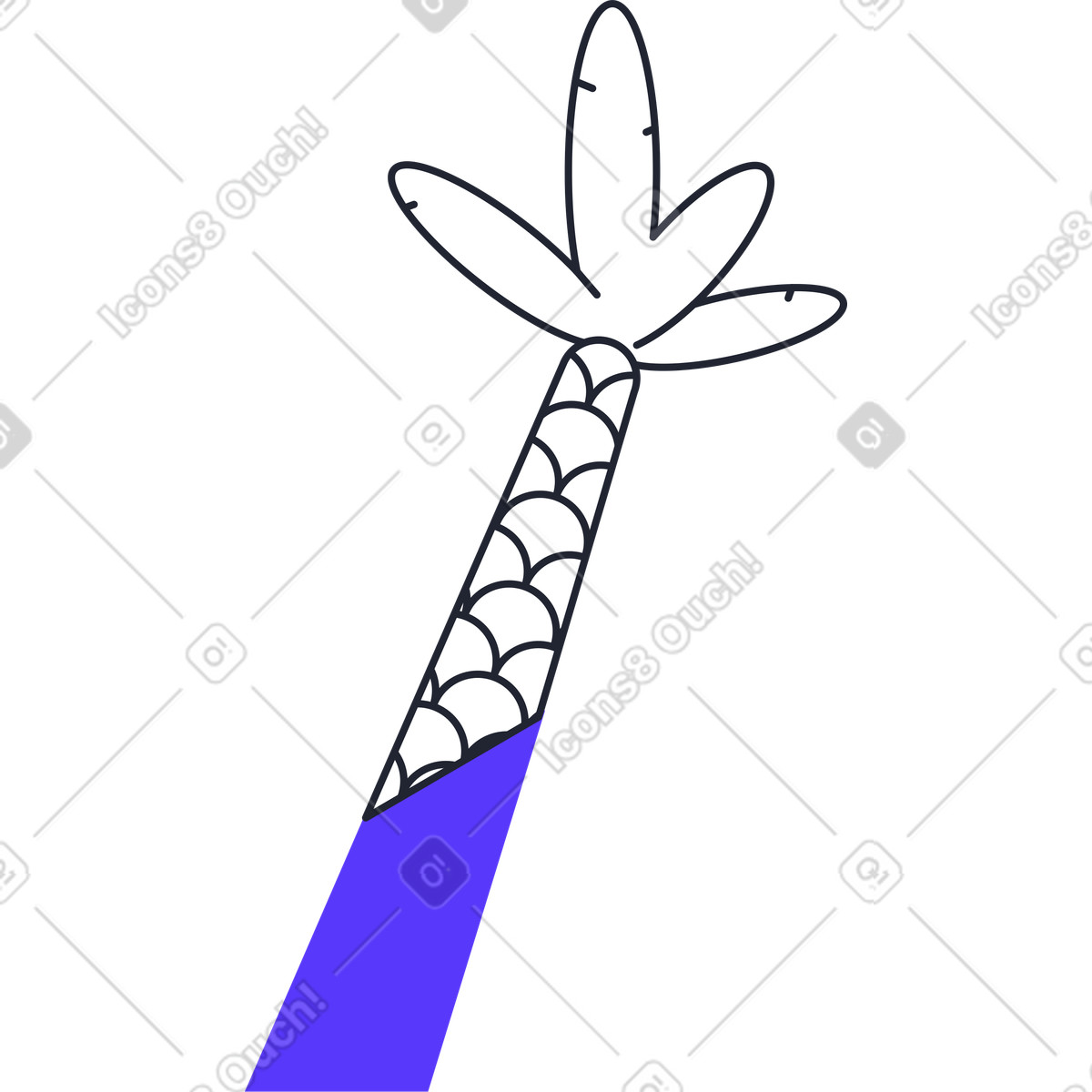 Palm-Illustration im Pablita-Stil als Download in PNG, SVG