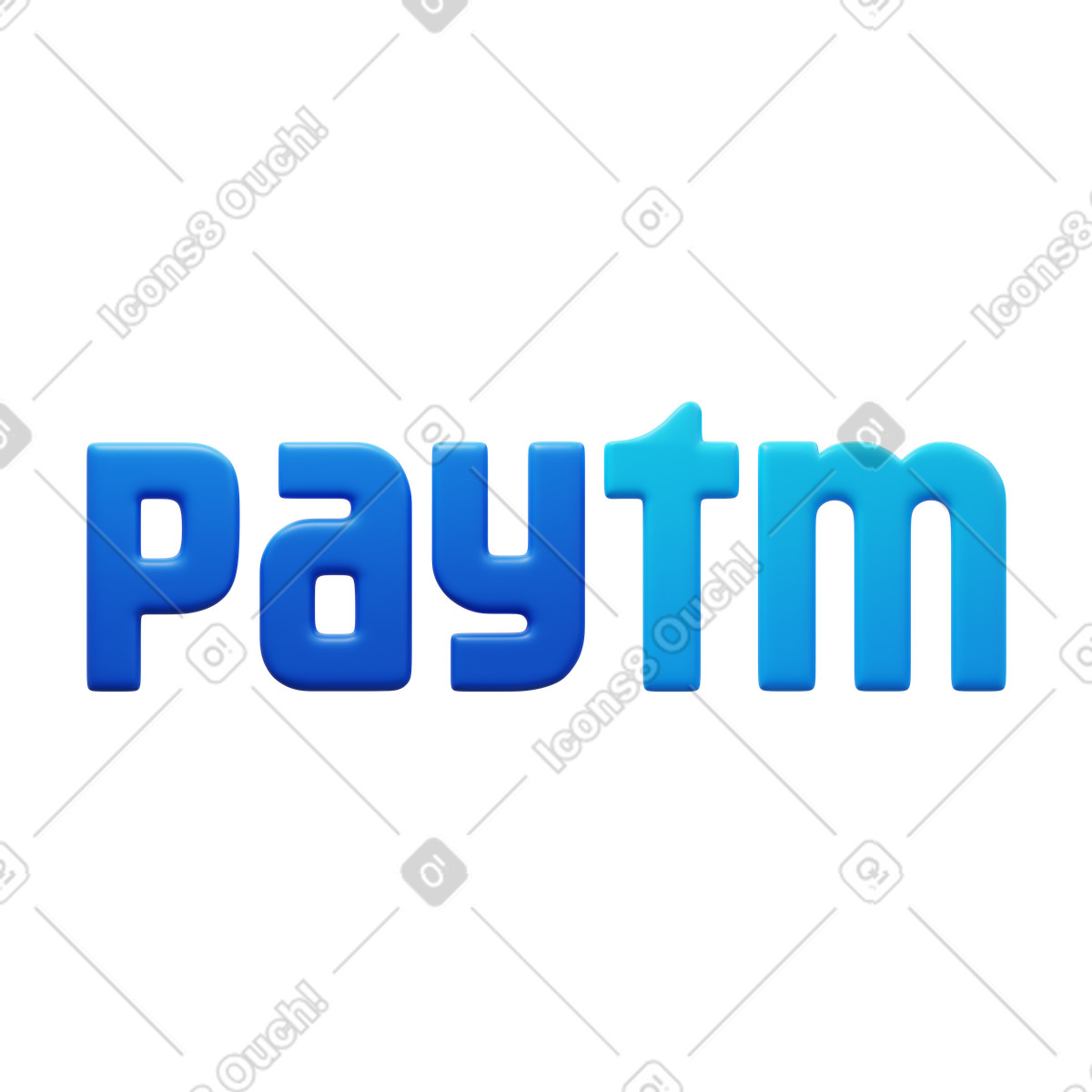 Paytm illustrazione in stile 3D Fluency scarica in PNG, SVG