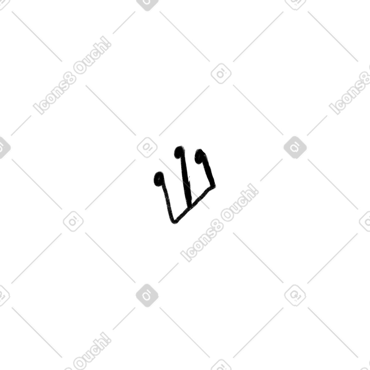 Illustration Notes noires dans le style Atomic à télécharger aux formats PNG, SVG