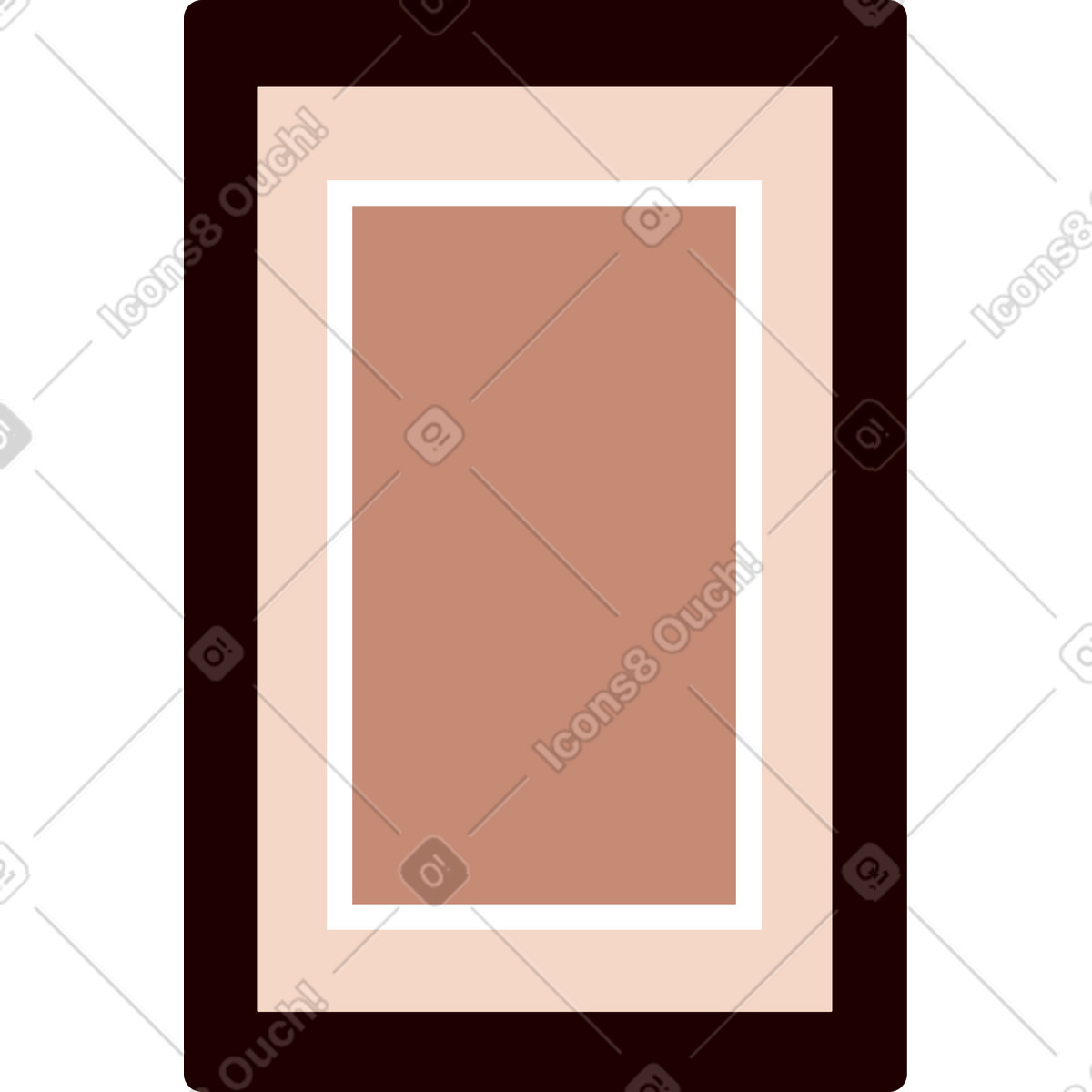 Иллюстрация Picture frame wall в стиле Lagom — скачать в форматах PNG, SVG