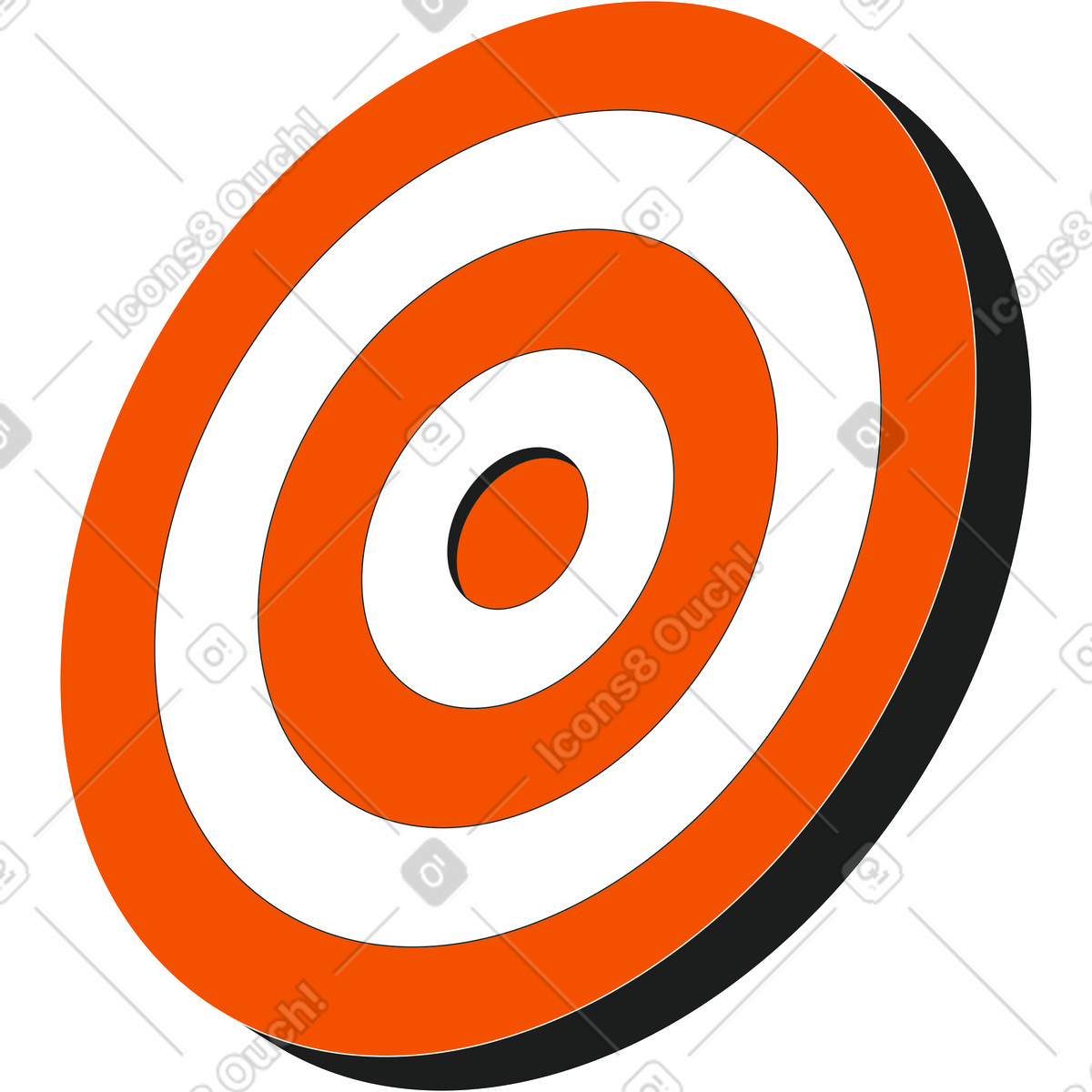 Ilustración Objetivo en estilo Strict a descargar en PNG y SVG