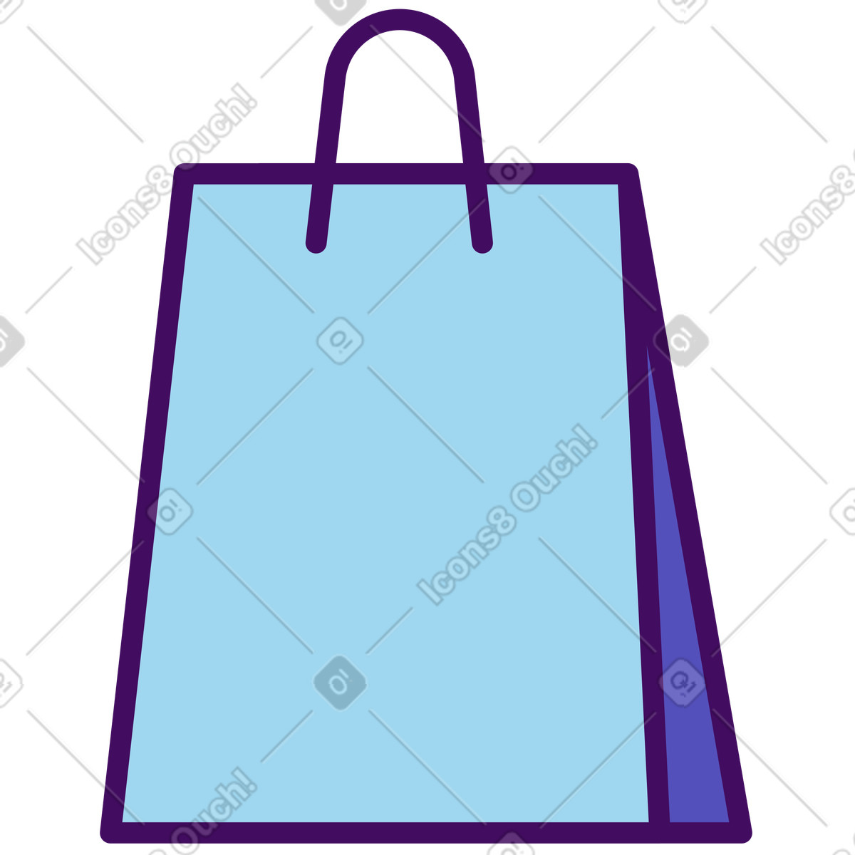 Simplistic スタイルの バッグ のイラストをPNG、SVG形式でダウンロード