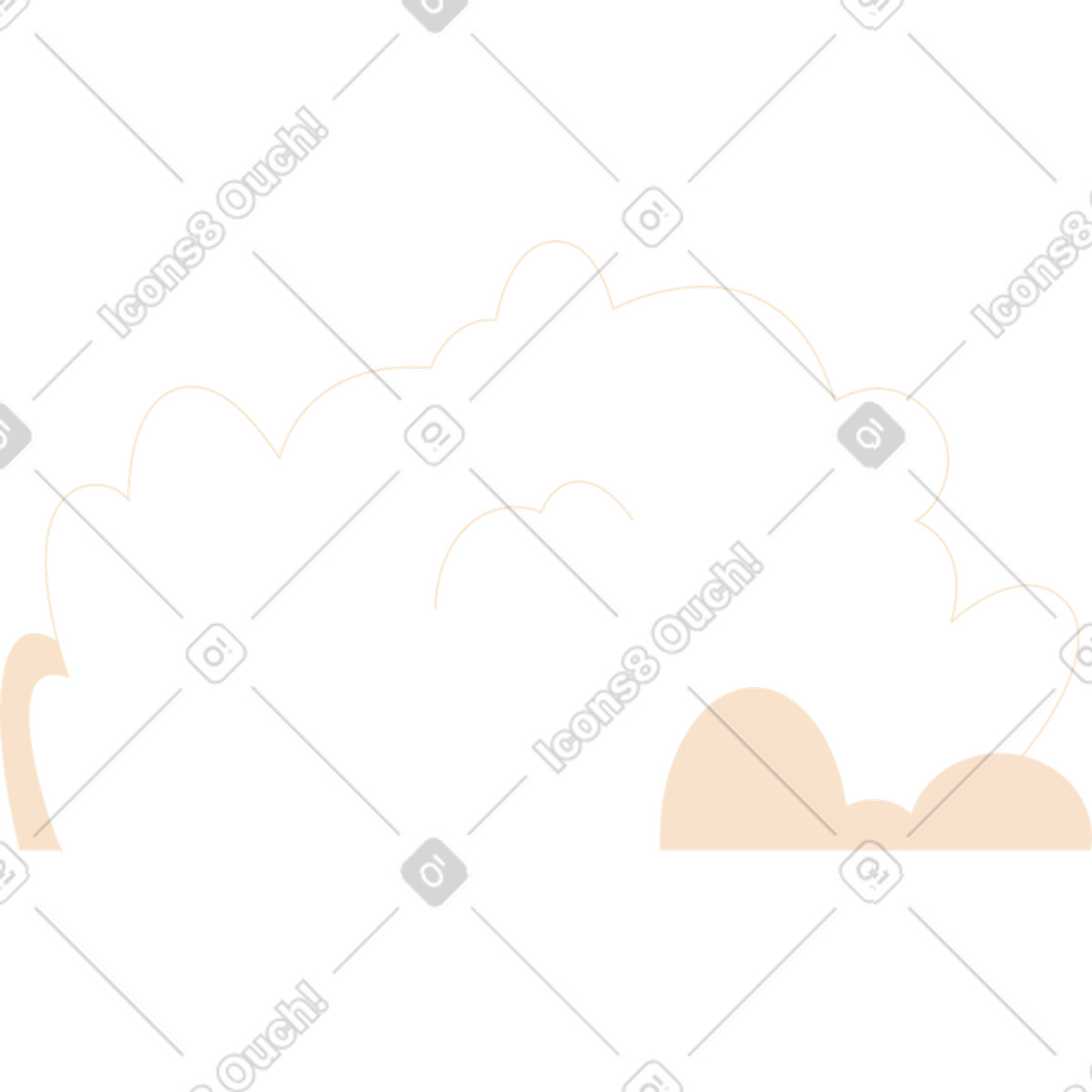 Ilustración Arbustos en estilo Folks a descargar en PNG y SVG