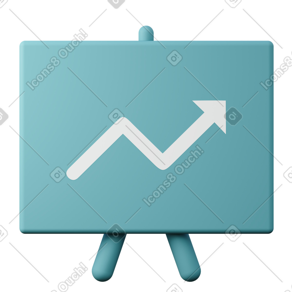 Statistics illustrazione in stile 3D Sugary scarica in PNG, SVG