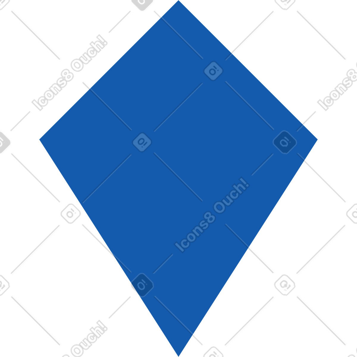 Blue kite illustration in Pale style download in PNG, SVG