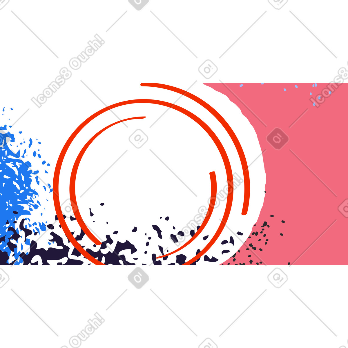 Sfondo astratto con macchie rosse e spazio per il testo illustrazione in stile Experimental scarica in PNG, SVG