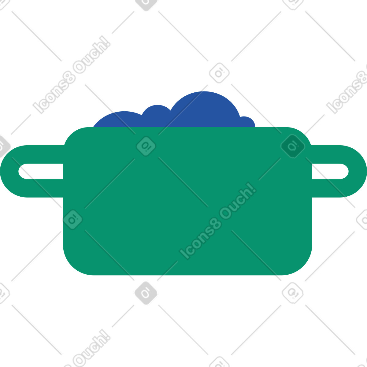 Pan illustration in Spot style download in PNG, SVG