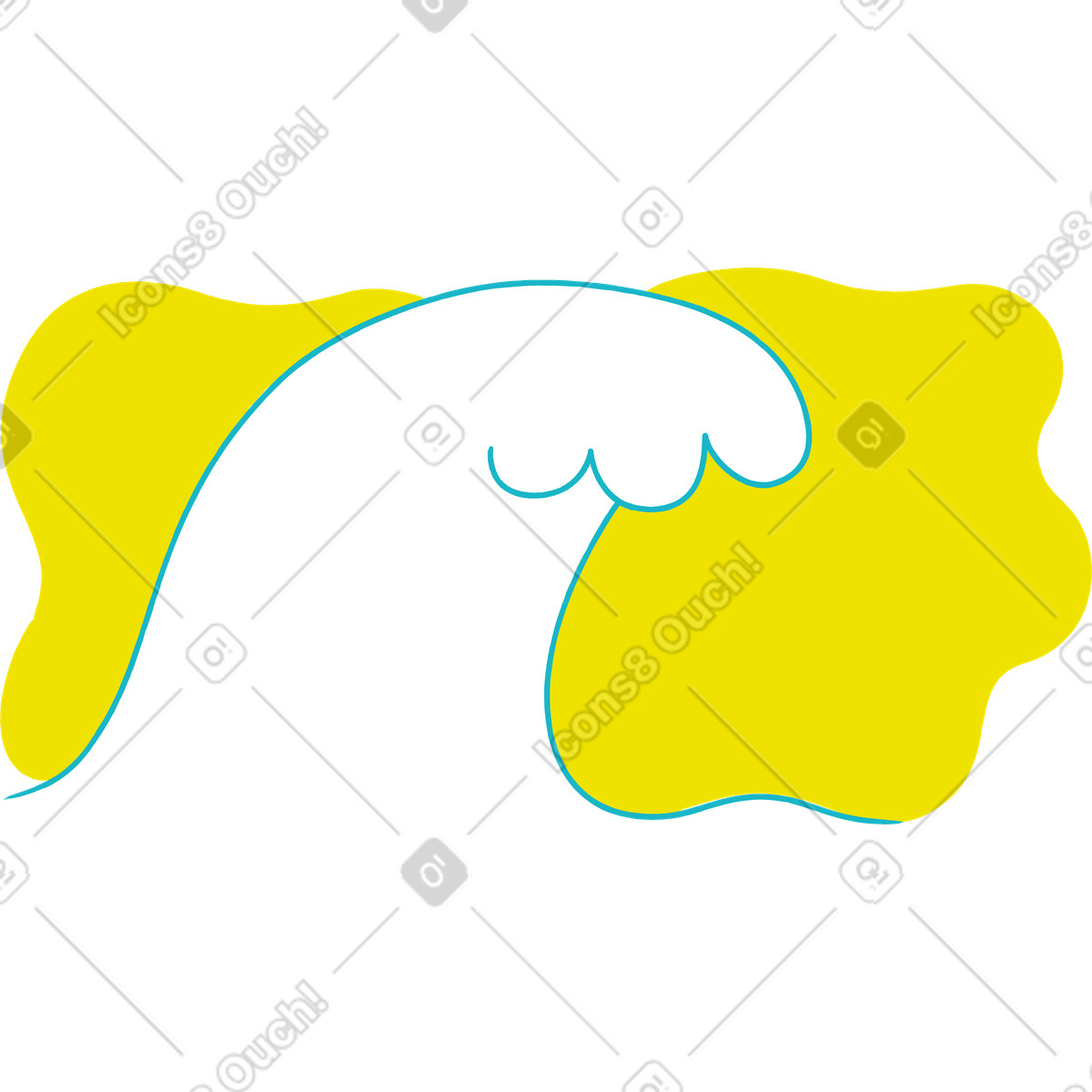 Иллюстрация Волна фон в стиле Lime — скачать в форматах PNG, SVG