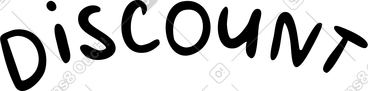 할인 레터링 PNG, SVG