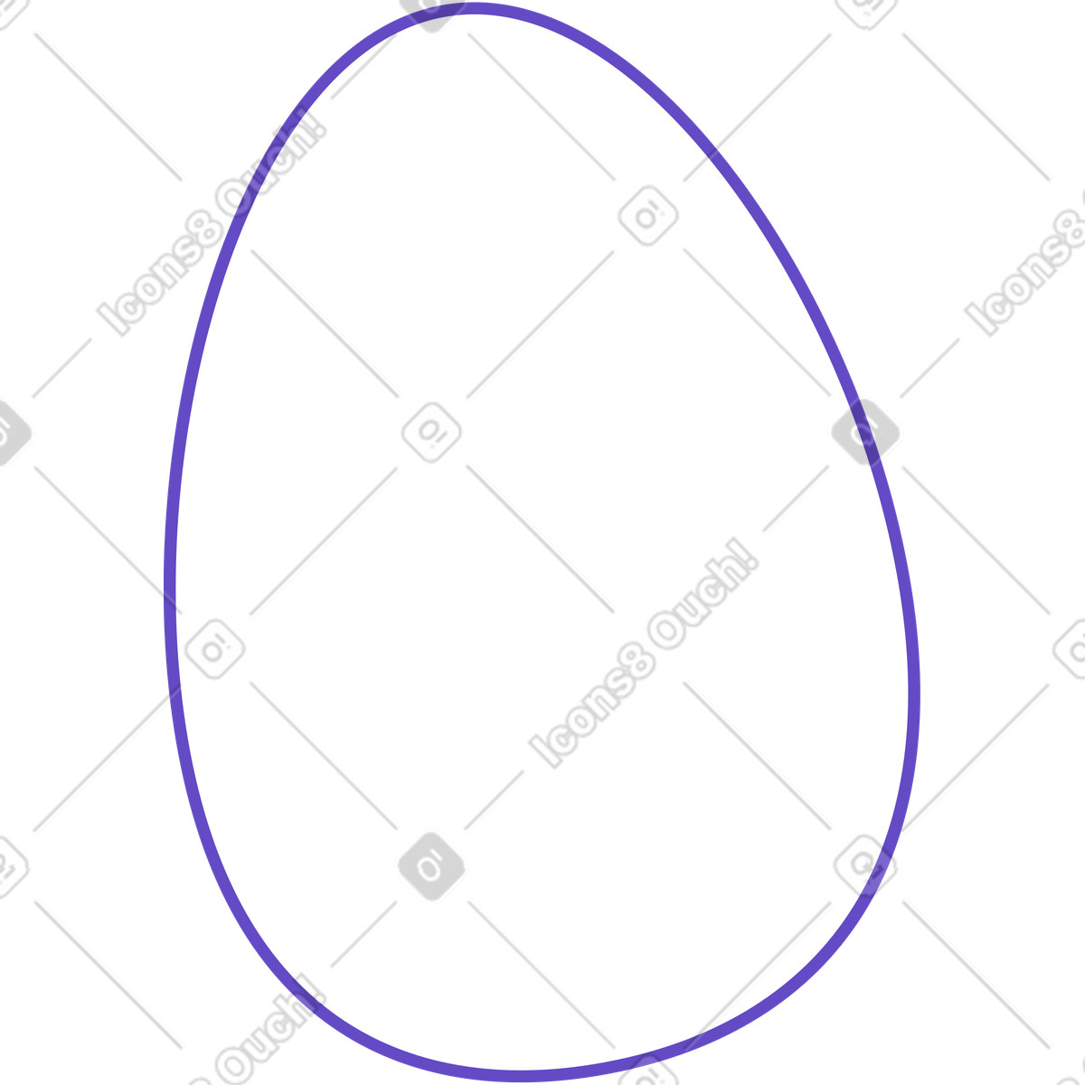 Illustration Oeuf dans le style Rainbow à télécharger aux formats PNG, SVG