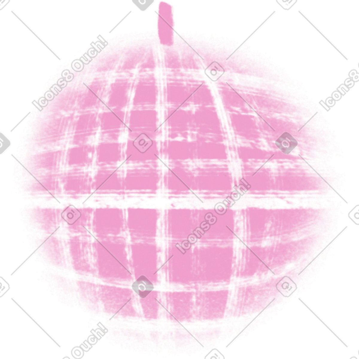 Ilustración Pink disco ball en estilo Company a descargar en PNG y SVG
