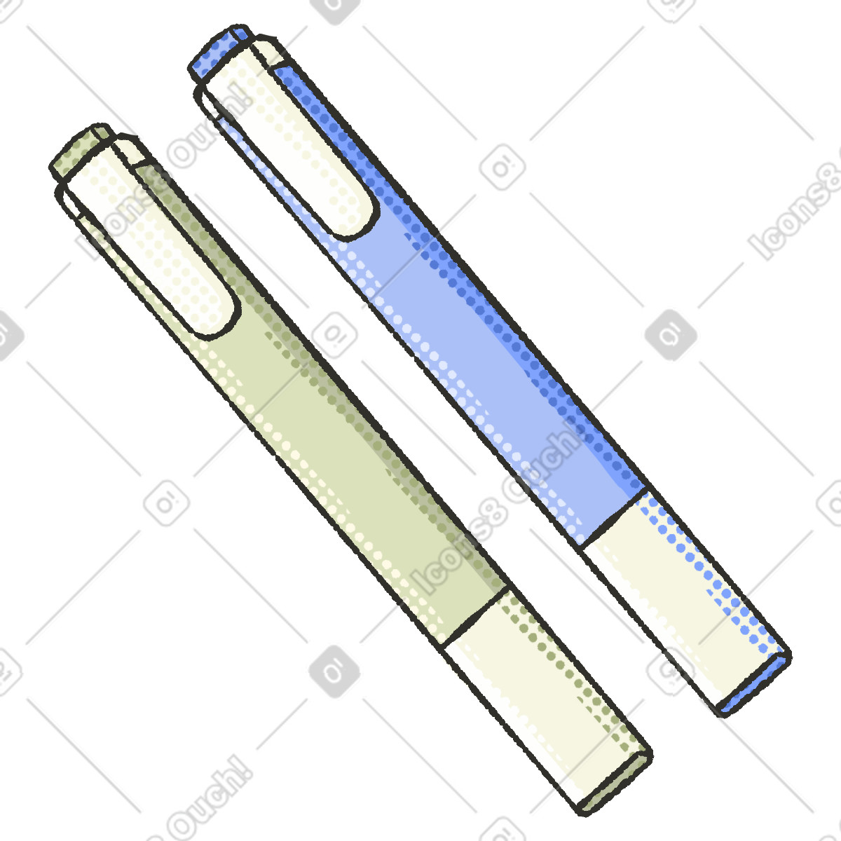 Highlighter-Illustration im Dots-Stil als Download in PNG, SVG