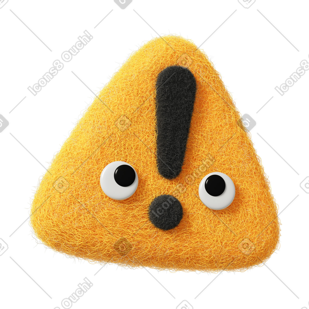 Cute warning sign illustration showcasing an alert in clipart SVG GIF