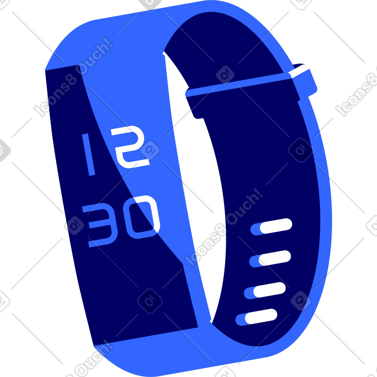 Fitness-armband-Illustration im Lounge-Stil als Download in PNG, SVG