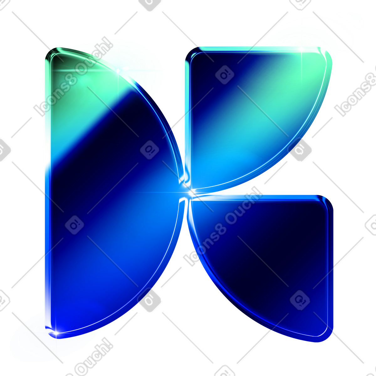 Lettera k illustrazione in stile Type scarica in PNG, SVG