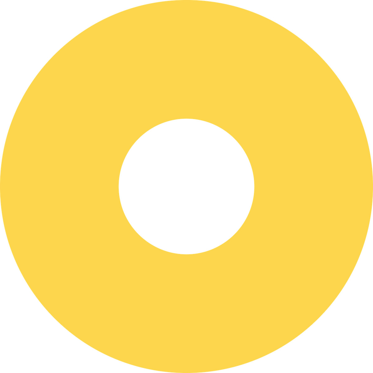 Ring yellow illustrazione in stile Fogg scarica in PNG, SVG