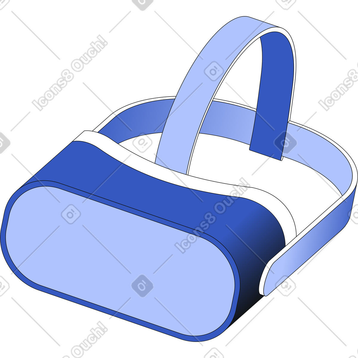 Techny スタイルの Vrヘッドセット のイラストをPNG、SVG形式でダウンロード