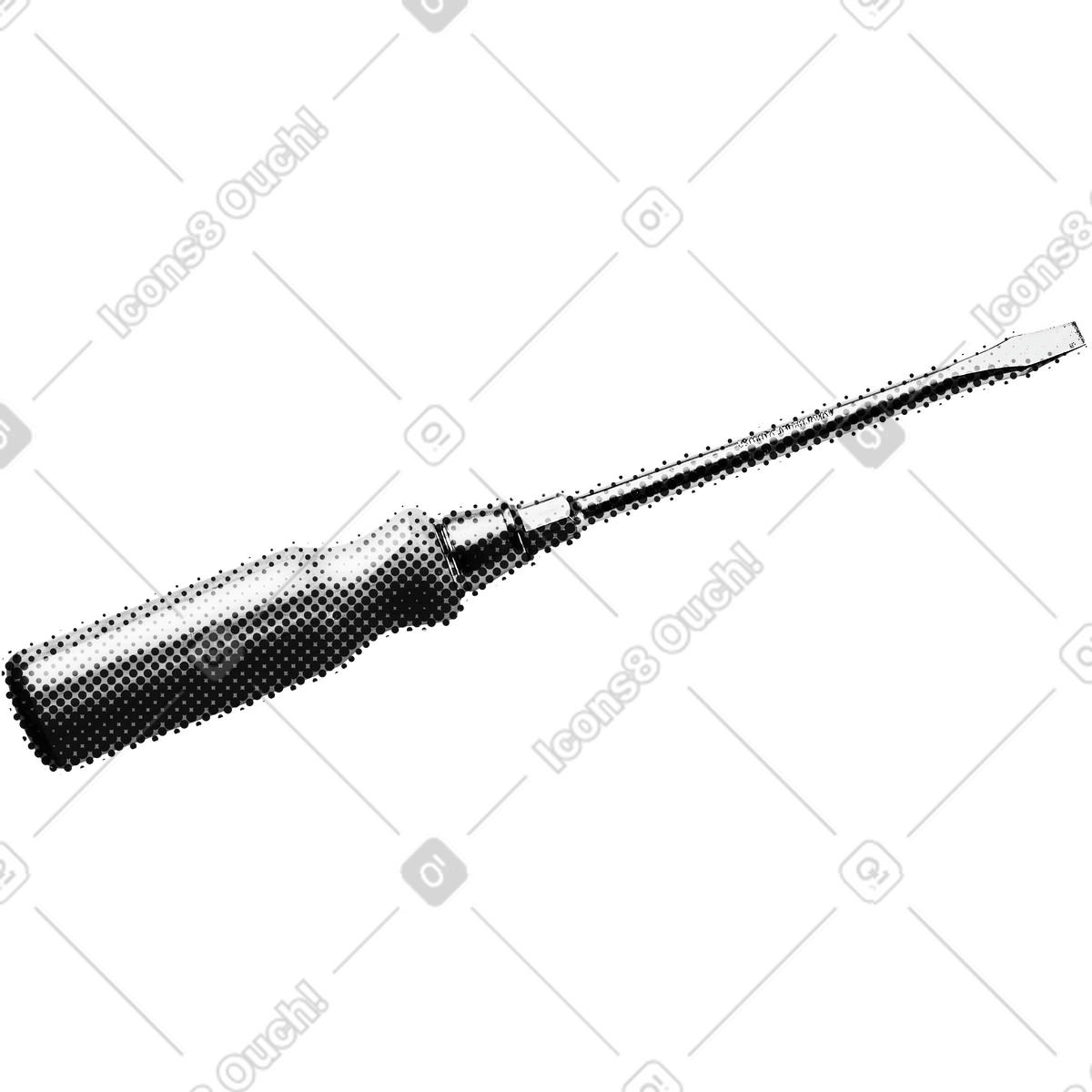 Print 스타일의 검은색과 흰색 드라이버 일러스트레이션 PNG, SVG 다운로드