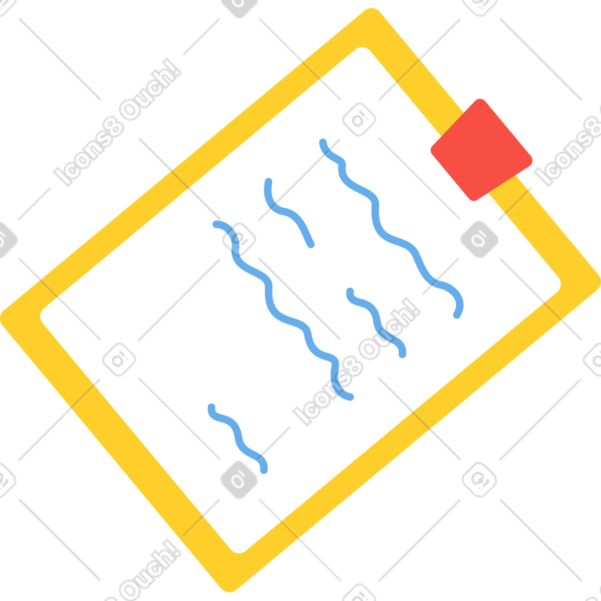 Clipboard with text illustration in Sammy style download in PNG, SVG