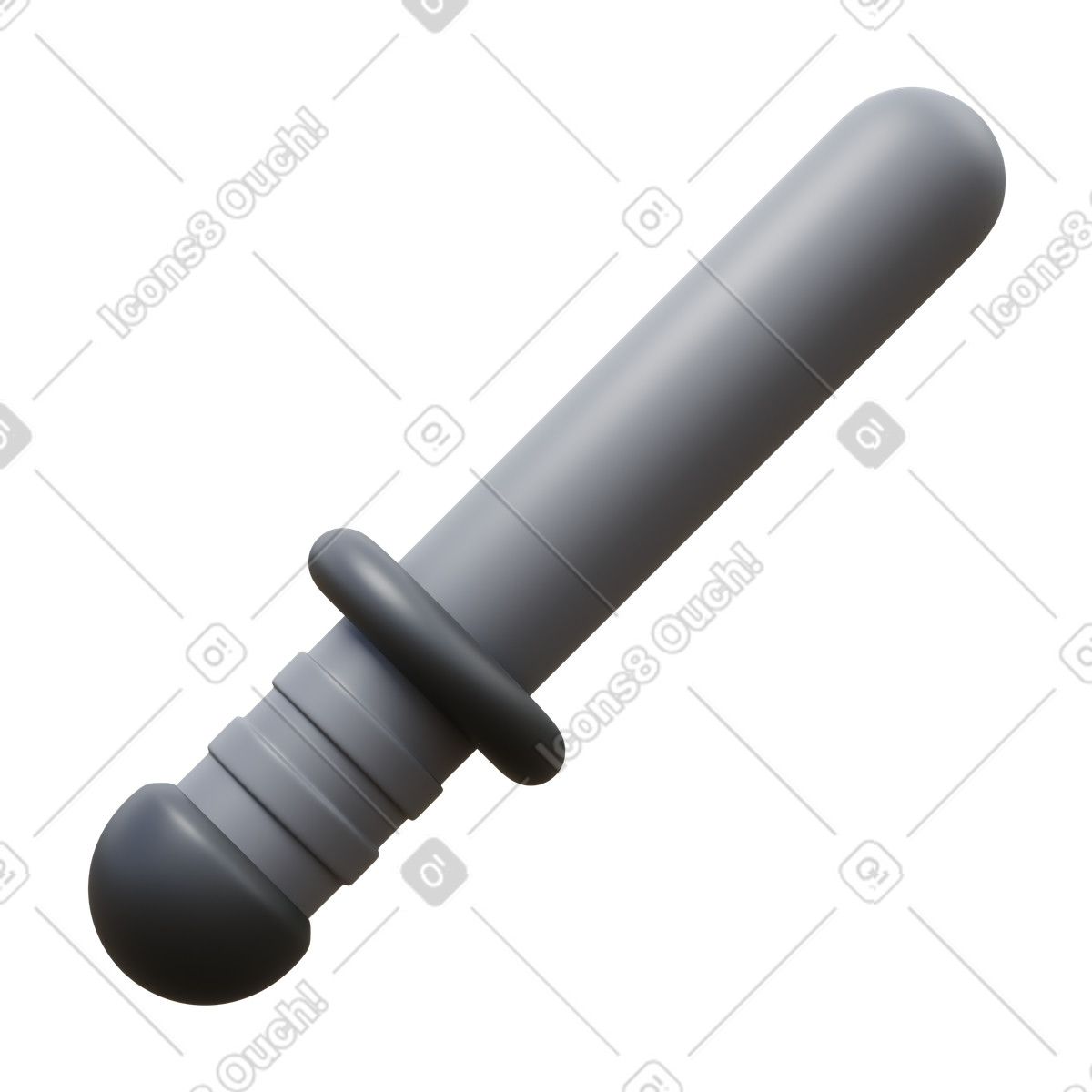 Cosh weapon illustrazione in stile 3D Fluency scarica in PNG, SVG