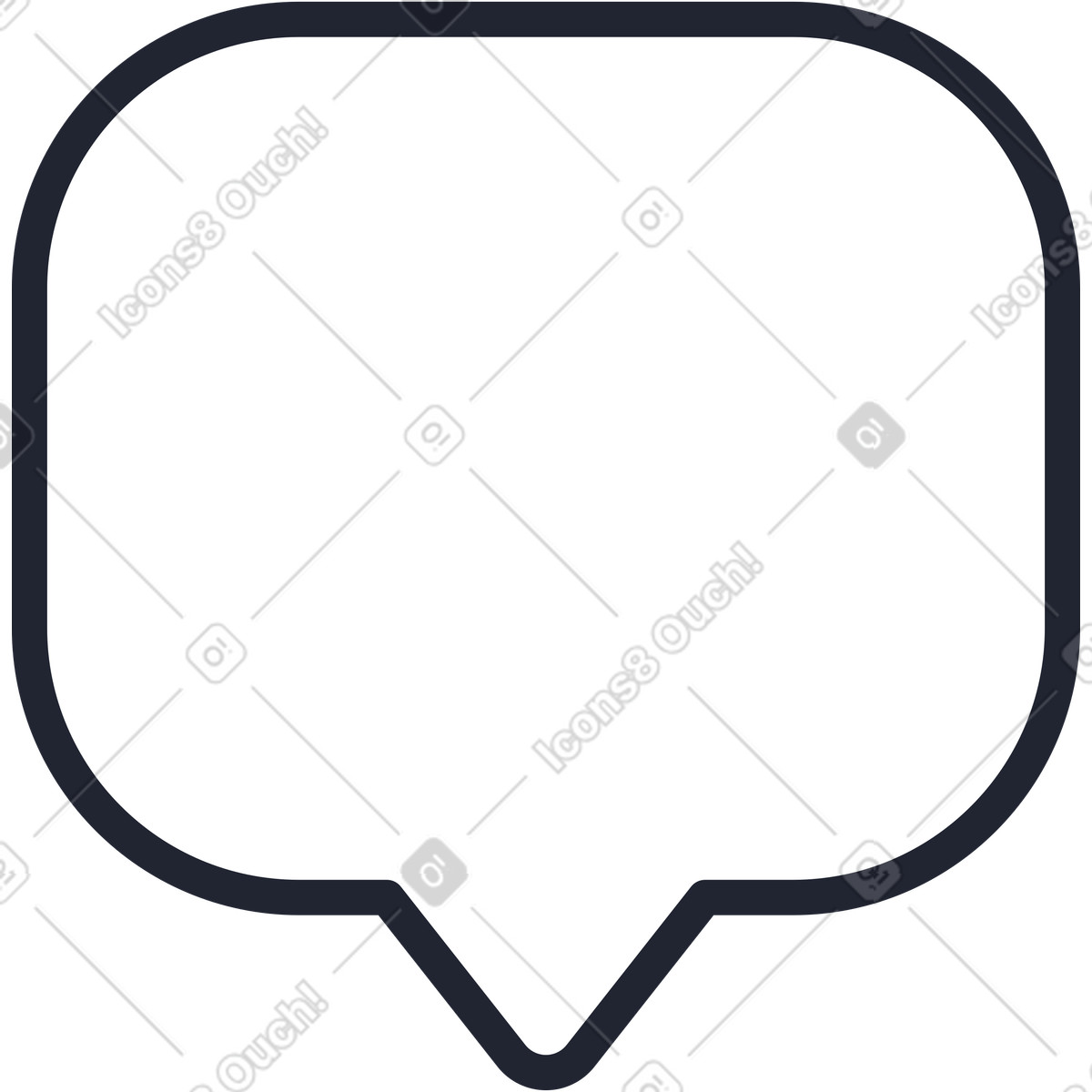 Ilustração de Balão fala em no estilo Pablita para baixar em PNG, SVG