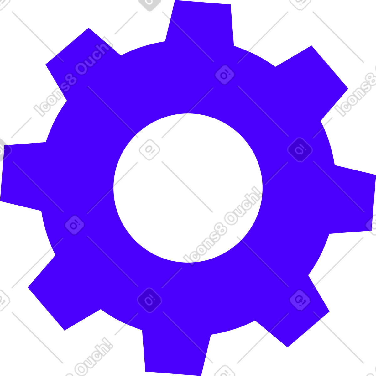 Ilustração de Engrenagem em no estilo Cubes para baixar em PNG, SVG