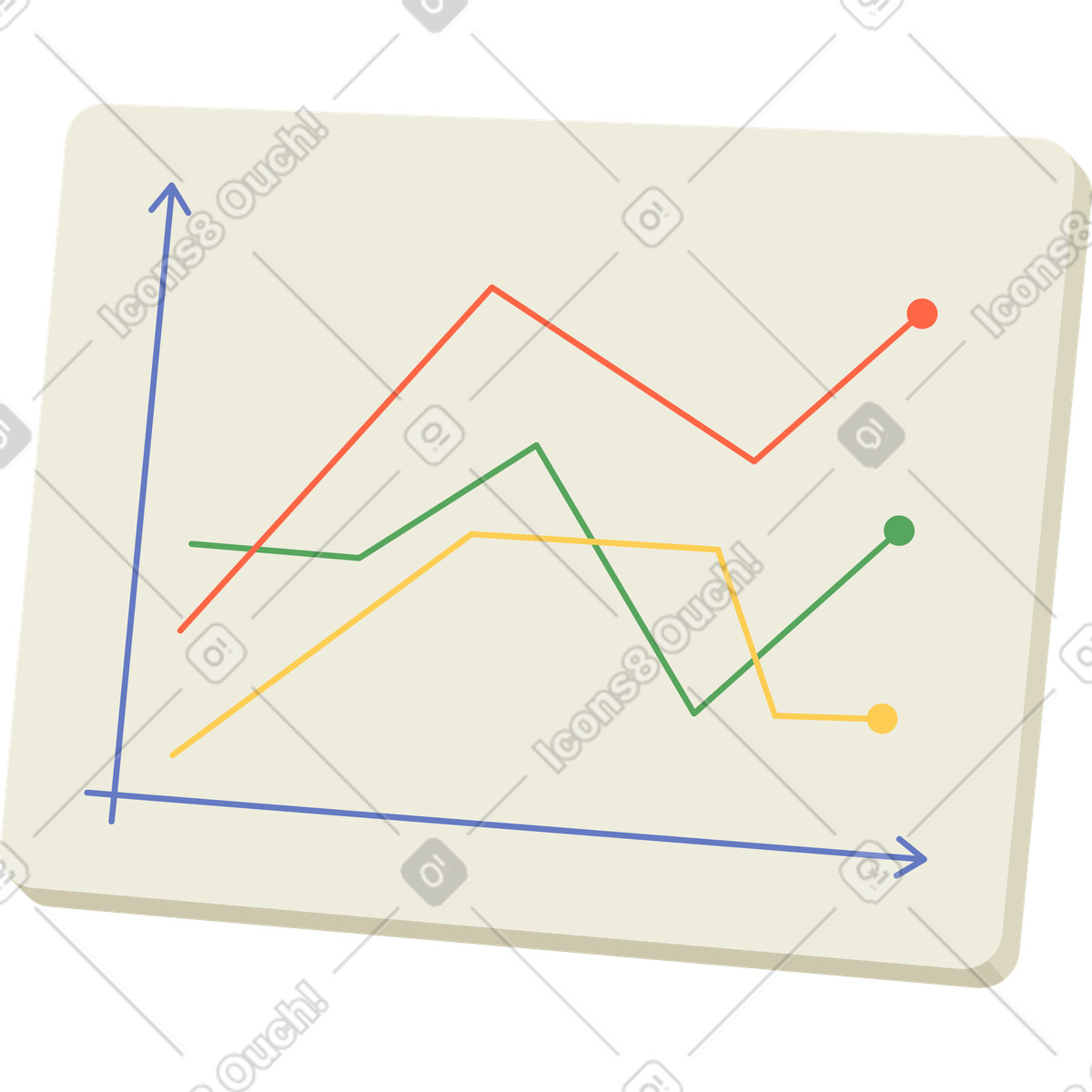 Grafico multicolore illustrazione in stile Social scarica in PNG, SVG