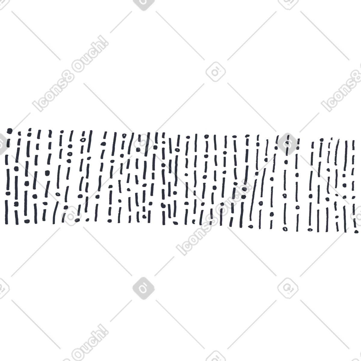 Иллюстрация Long dotted line в стиле Inky — скачать в форматах PNG, SVG