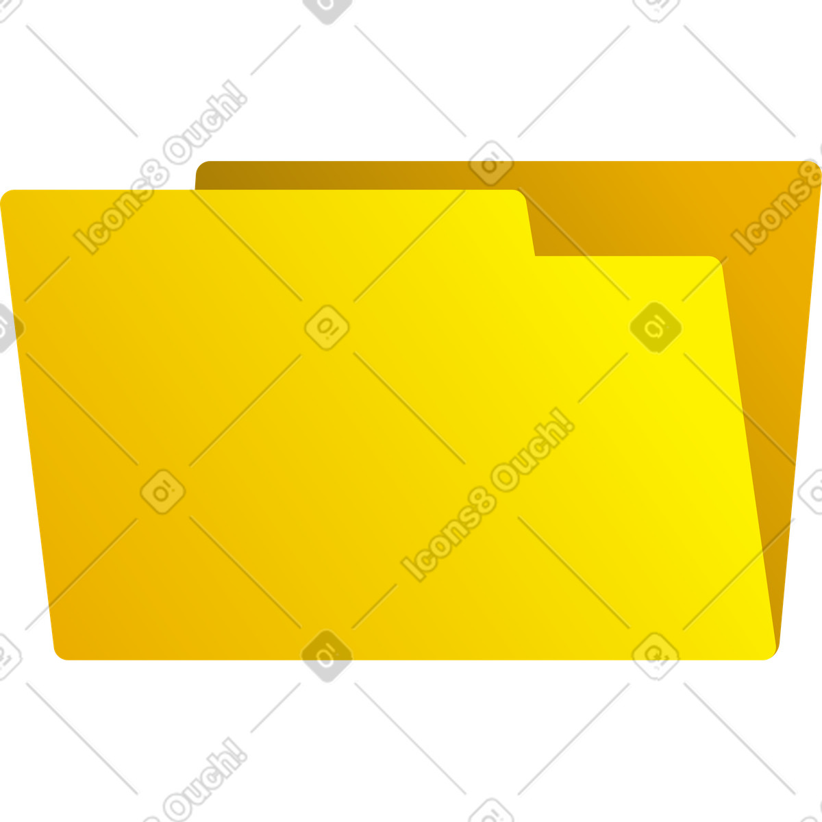 Ilustração de Pasta papel em no estilo Silky para baixar em PNG, SVG