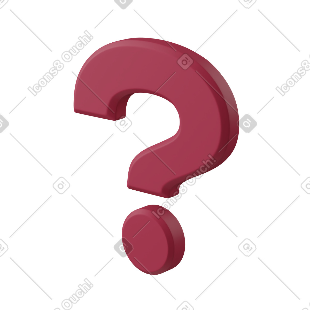 Question illustration in PNG, SVG