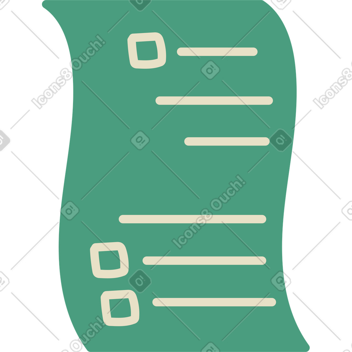 Formularliste-Illustration im Macaroni-Stil als Download in PNG, SVG