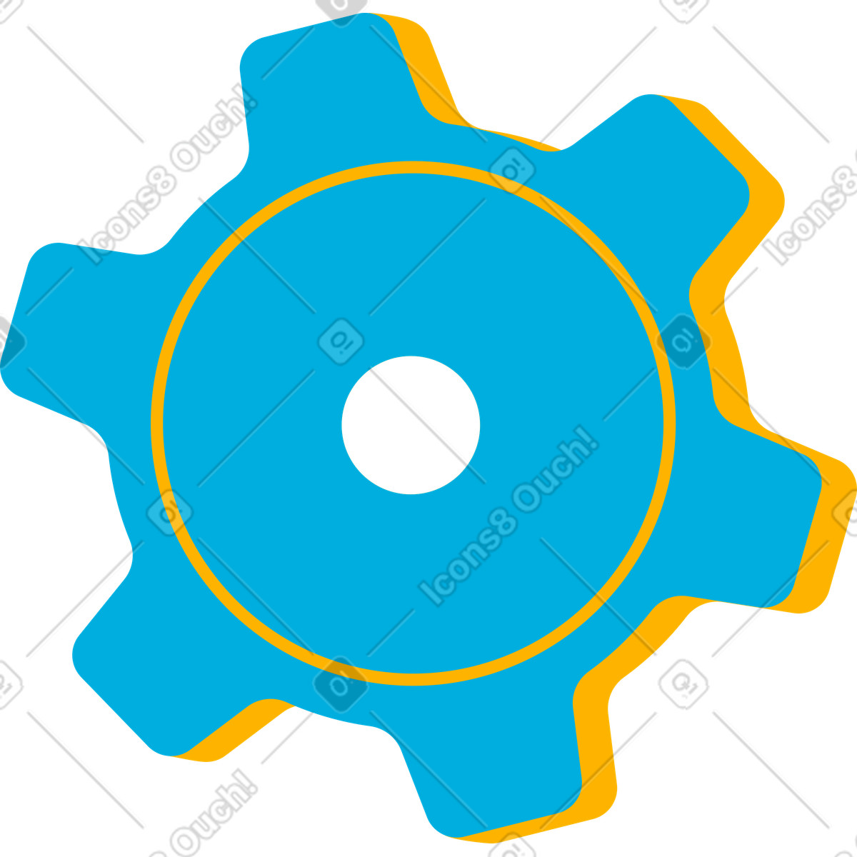 Illustration Dent dans le style Flame à télécharger aux formats PNG, SVG
