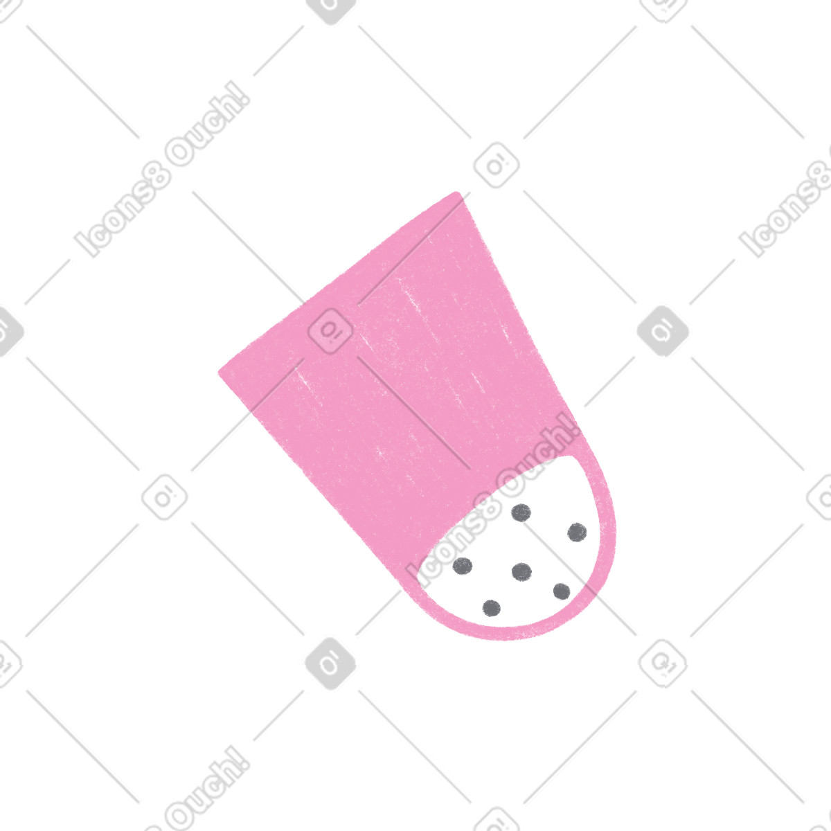 Pink pepper illustration in Tutti style download in PNG, SVG