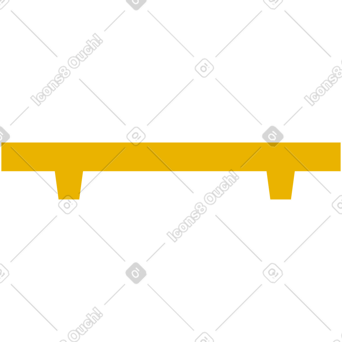 Shelf illustration in Woof style download in PNG, SVG