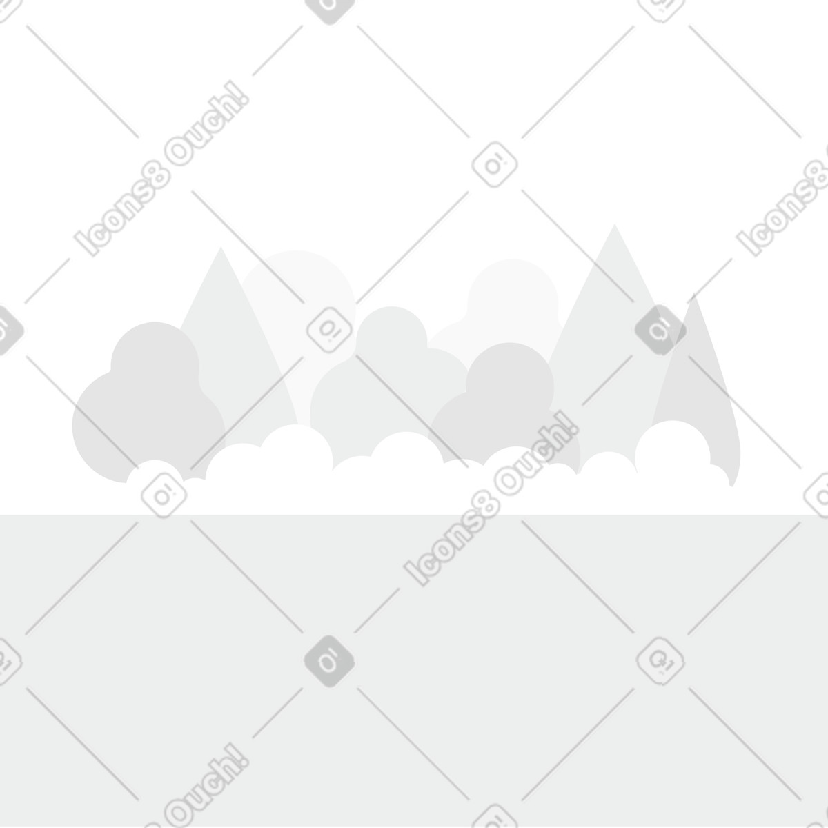 Ilustração de Panorama em no estilo Clip para baixar em PNG, SVG