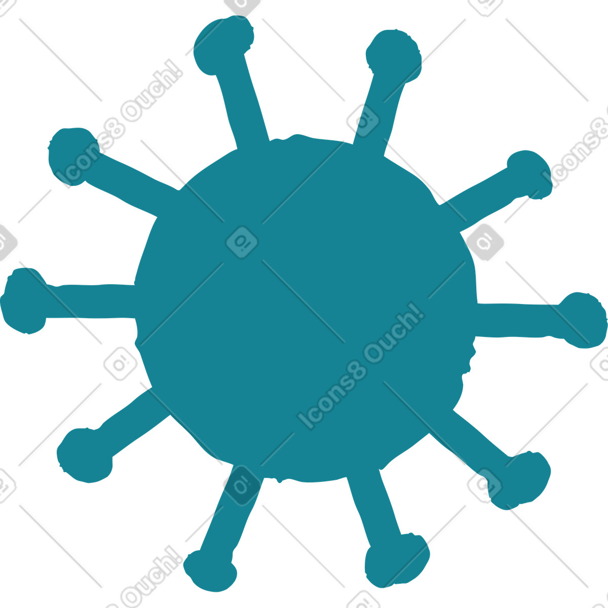 Flamenco スタイルの コビッド分子 のイラストをPNG、SVG形式でダウンロード