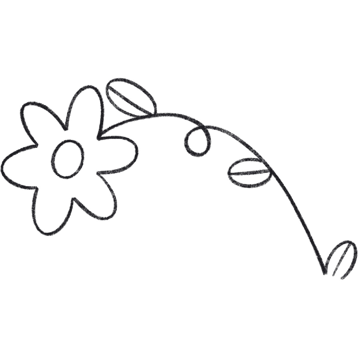 Ilustración Flower en estilo Bonbon Line a descargar en PNG y SVG