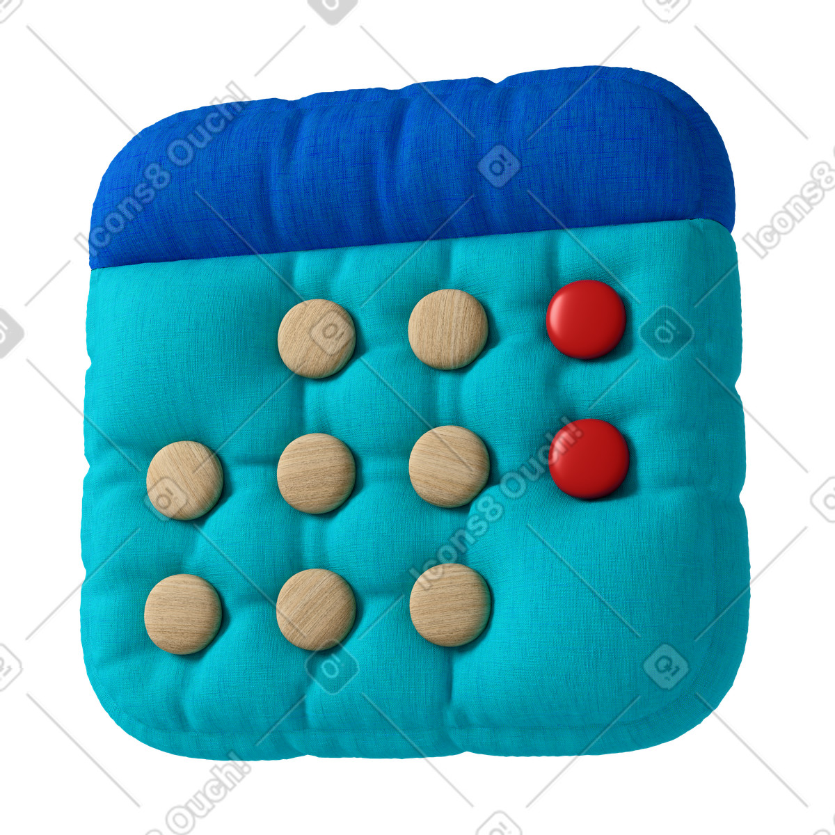 Ilustração de Mini calendar em no estilo 3D Plush icons para baixar em PNG, SVG