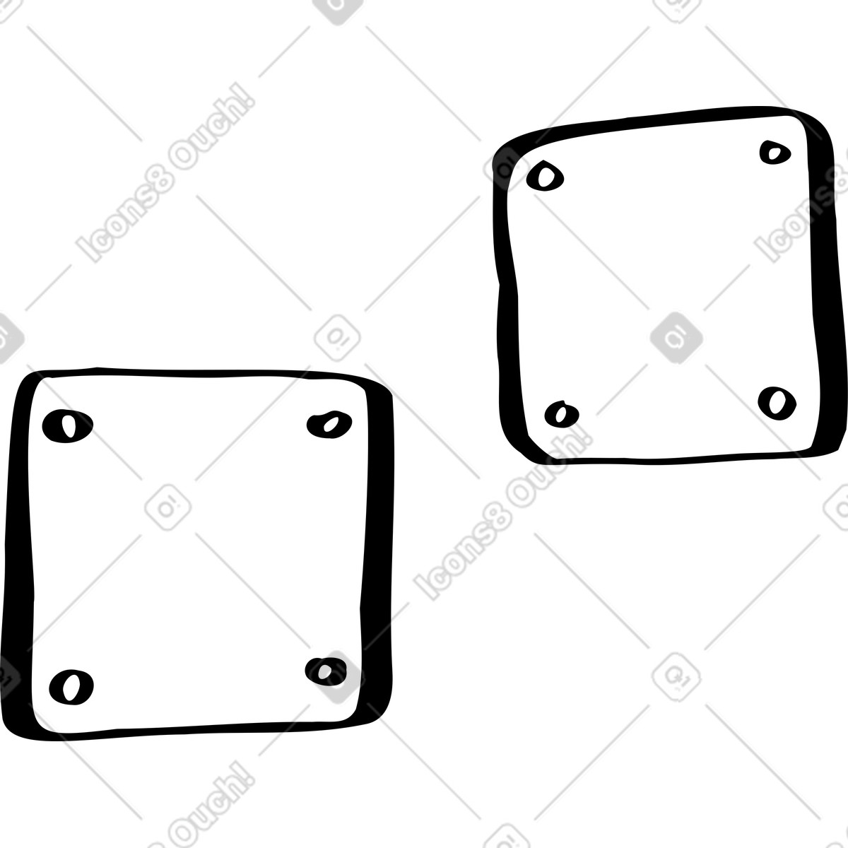 Game blocks illustration in Journal style download in PNG, SVG