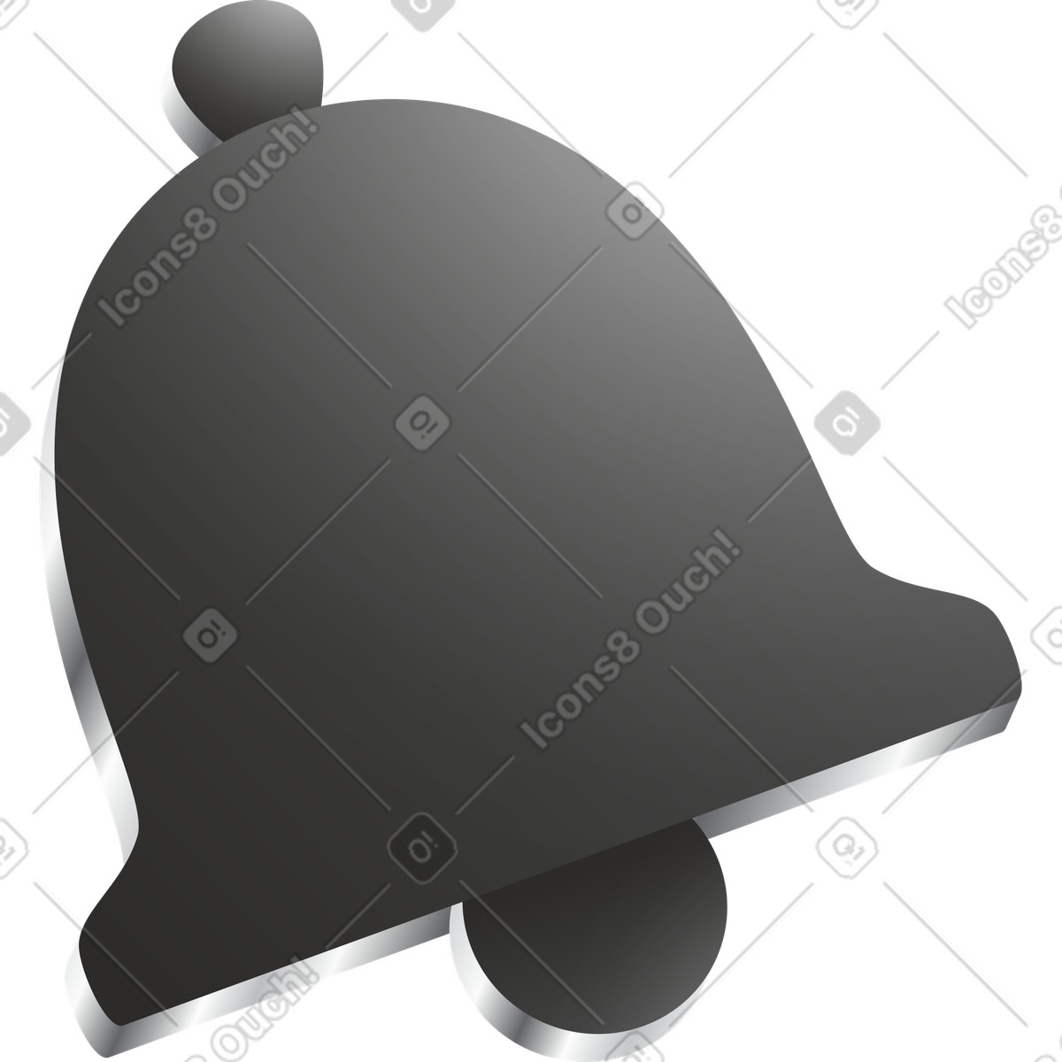 Notification illustration in Token style download in PNG, SVG