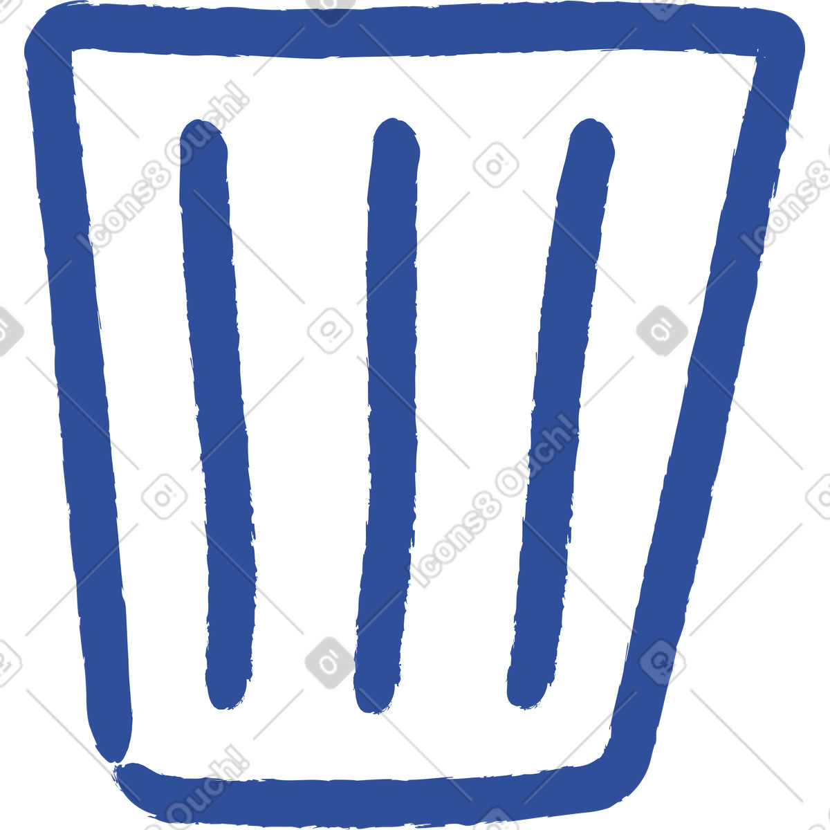 Ilustração de Lixeira em no estilo Lime para baixar em PNG, SVG