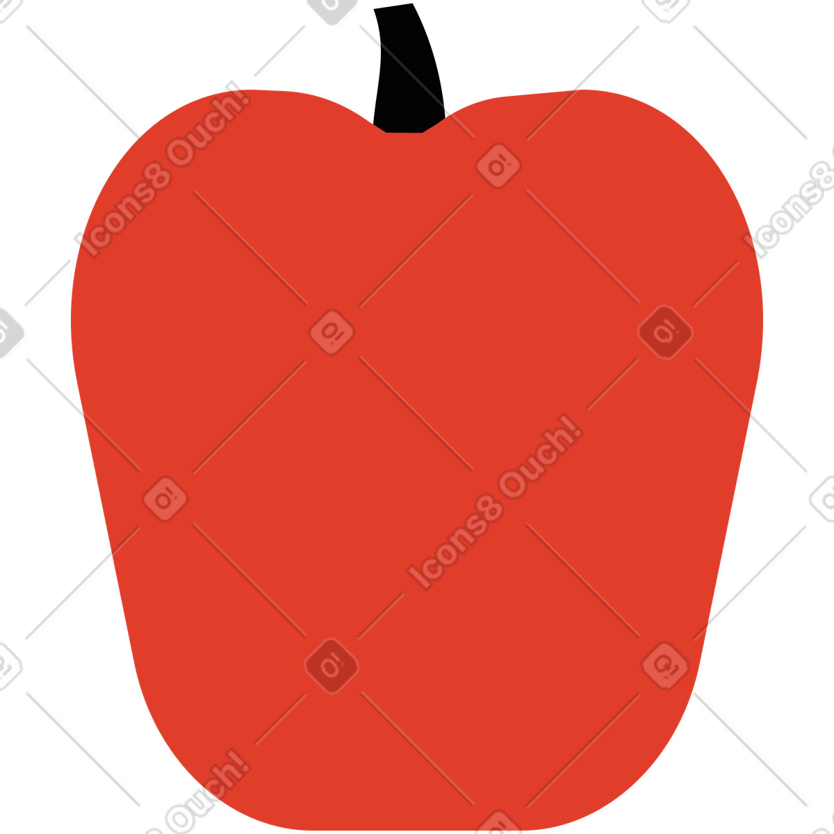 Ilustração de Pimenta em no estilo Burgundy para baixar em PNG, SVG