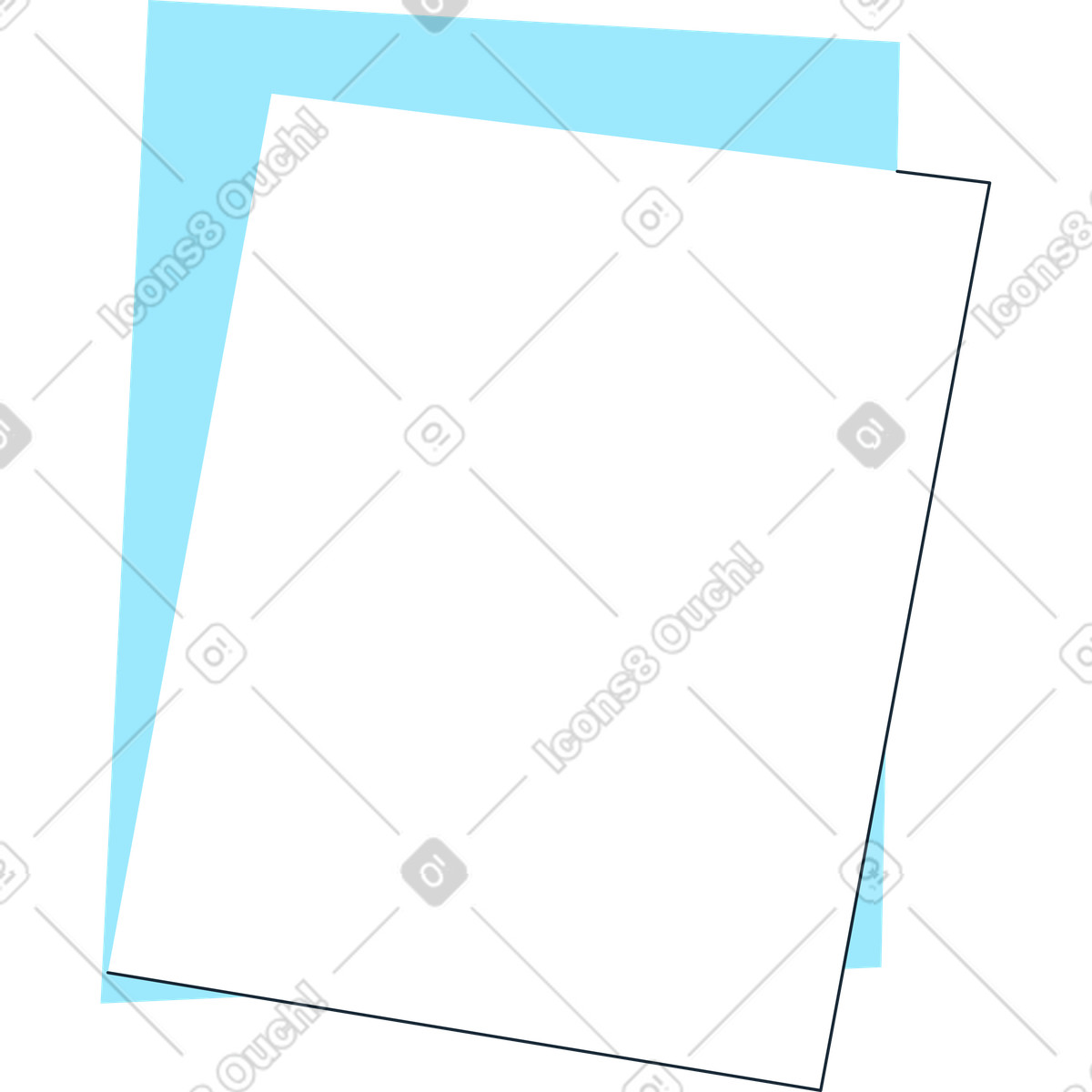 Illustration Papier dans le style Indigo à télécharger aux formats PNG, SVG