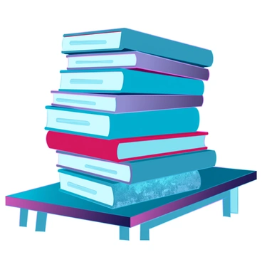 A large stack of various books, with colorful covers and different sizes, is precariously balanced on a cluttered wooden table. The books are leaning at odd angles, creating a sense of instability. At the bottom of the stack lies a single, dusty book with a weathered cover, its title obscured from view. A faint light source casts shadows around the stack, emphasizing its precariousness and the challenge of accessing the hidden book beneath.