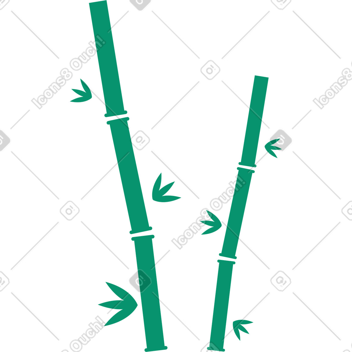Ilustração de Bambu em no estilo Spot para baixar em PNG, SVG